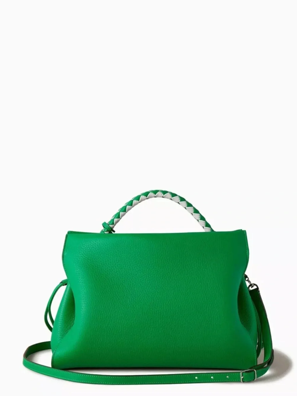 MULBERRY IRIS Green Leather Top-Handle Women’s Bag. NWOT